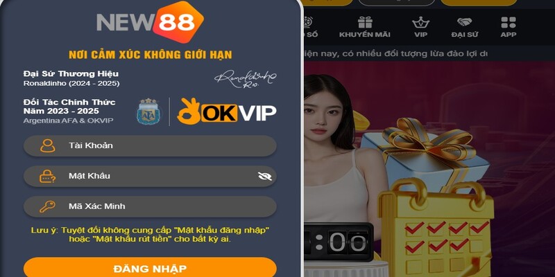 Biểu mẫu đăng nhập tài khoản chính thức